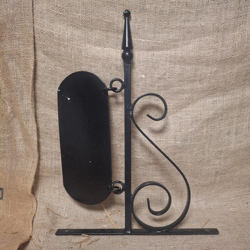 Robuust ijzeren Uithangbord / naambord, Ophalen of Verzenden, Zo goed als nieuw