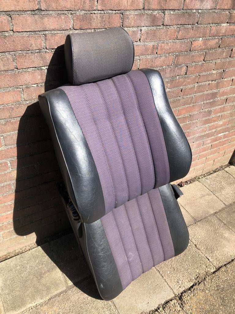 Nette Mercedes w123 stoel passagiersstoel rechts zwart €125, Ophalen of Verzenden
