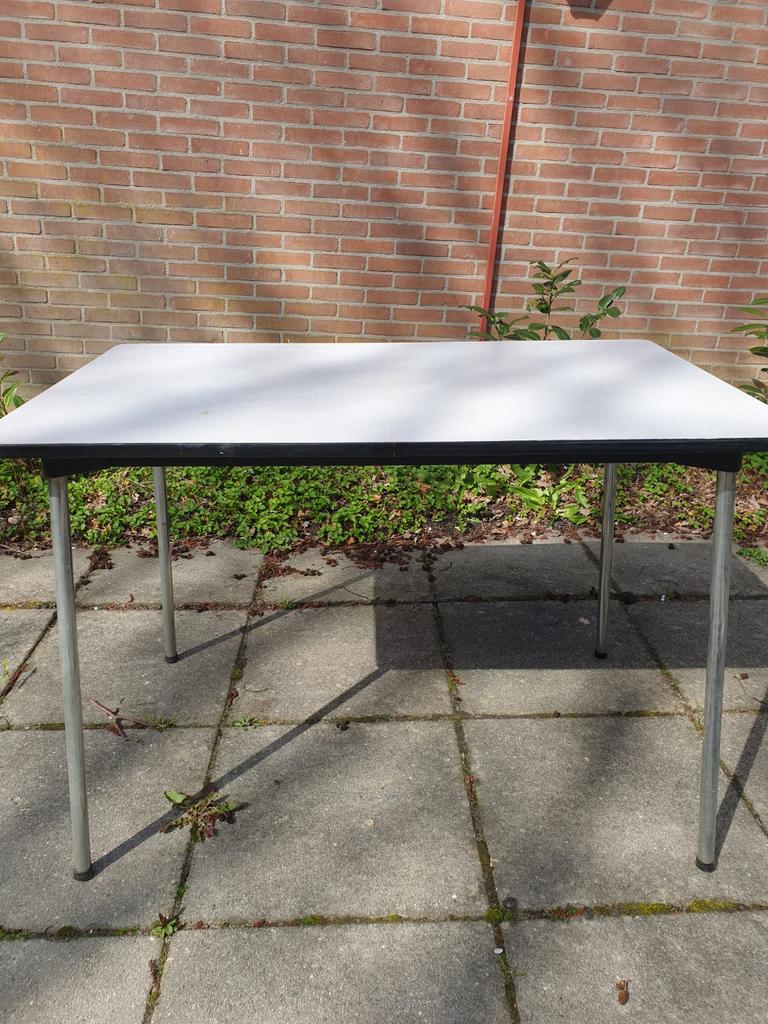 Retro formica eettafel, Ophalen, Gebruikt, 100 tot 150 cm, 50 tot 100 cm