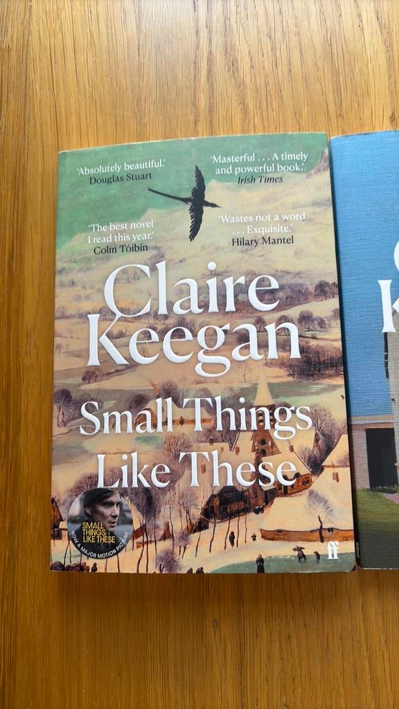 Twee boeken Claire Keegan, Small things like these en Foster, Boeken, Ophalen of Verzenden, Zo goed als nieuw