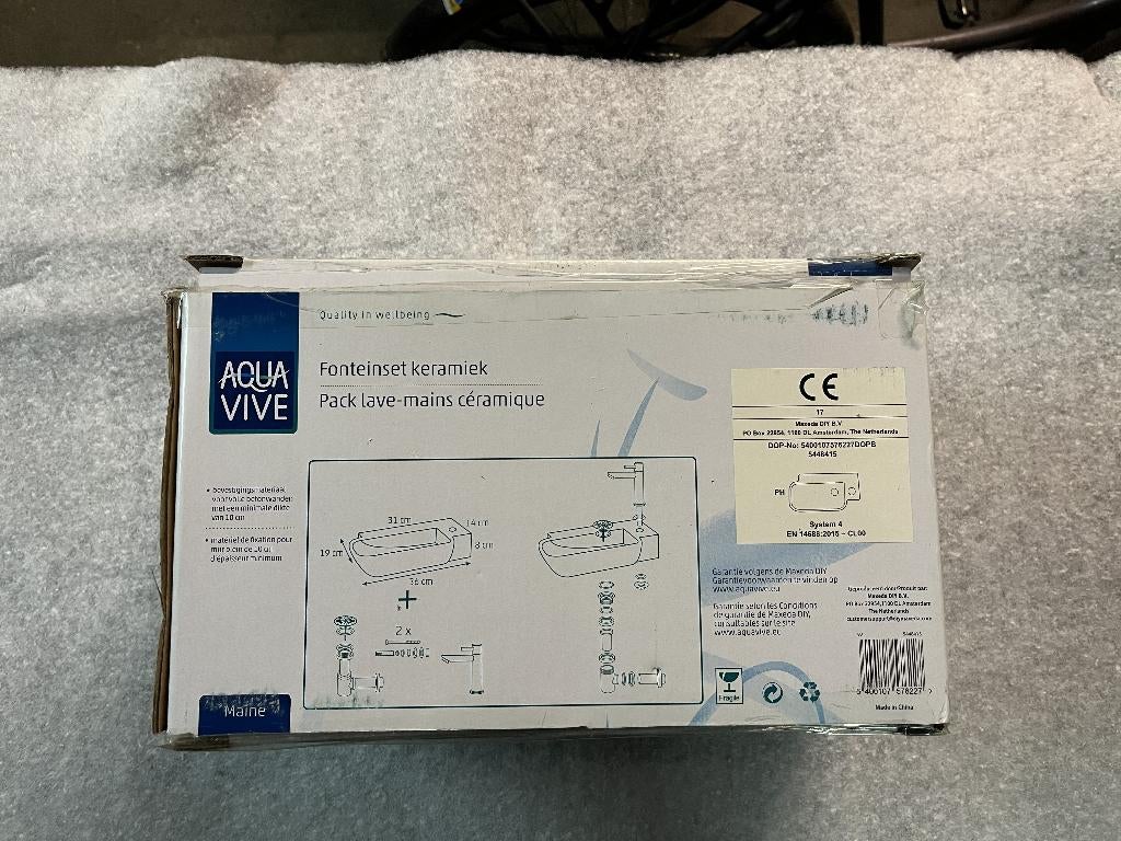 fonteintje AquaVive, Doe-het-zelf en Verbouw, Sanitair, Ophalen of Verzenden, Nieuw, Steen, Overige typen