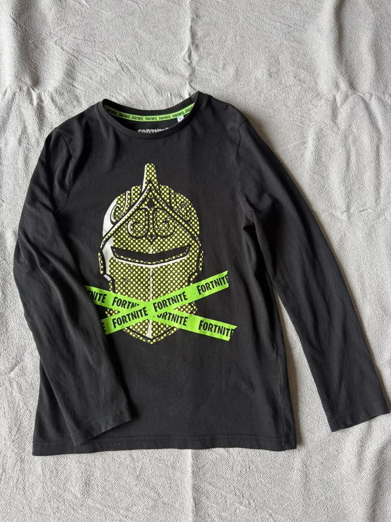 Fortnite longsleeve jongen zwart 146, Ophalen of Verzenden, Zo goed als nieuw, Jongen, Shirt of Longsleeve