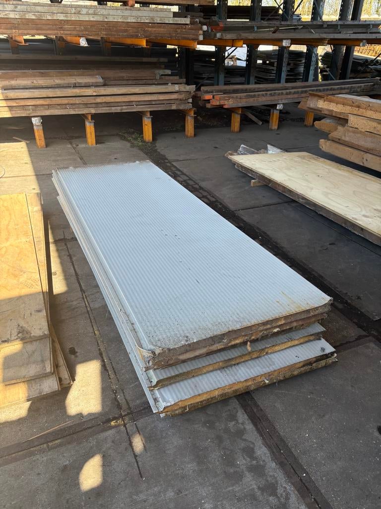 Sandwichpanelen, damwand restpartijen, Ophalen, Gebruikt, ., .