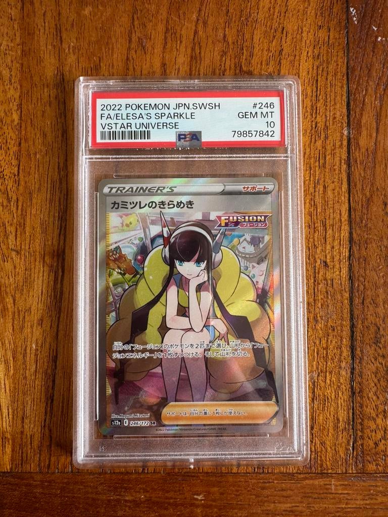 Elesa's Sparkle JP - Psa 10, Hobby en Vrije tijd, Verzamelkaartspellen | Pokémon, Ophalen of Verzenden, Zo goed als nieuw