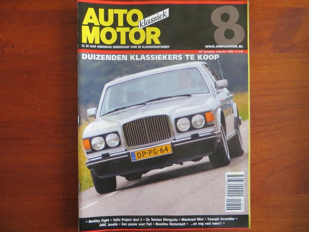 Auto Motor Klassiek 8 2006 Bentley, Javelin, Mangusta, Mini, Ophalen of Verzenden, Nieuw, Overige merken