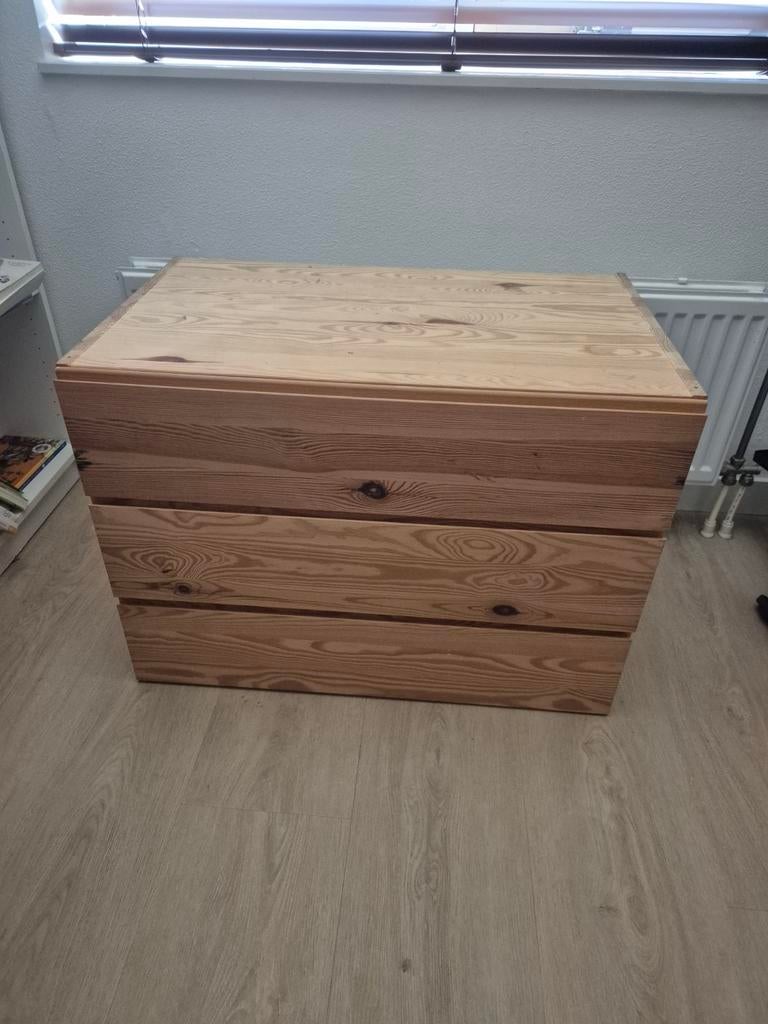 IKEA IVAR ladekast - Grenenhout, Ophalen, Gebruikt, 50 tot 100 cm, 3 of 4 laden