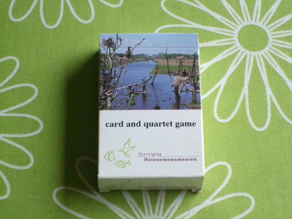Kaart en kwartetspel - Vereniging natuurmonumenten, Verzamelen, Speelkaarten, Jokers en Kwartetten, Ophalen of Verzenden, Zo goed als nieuw