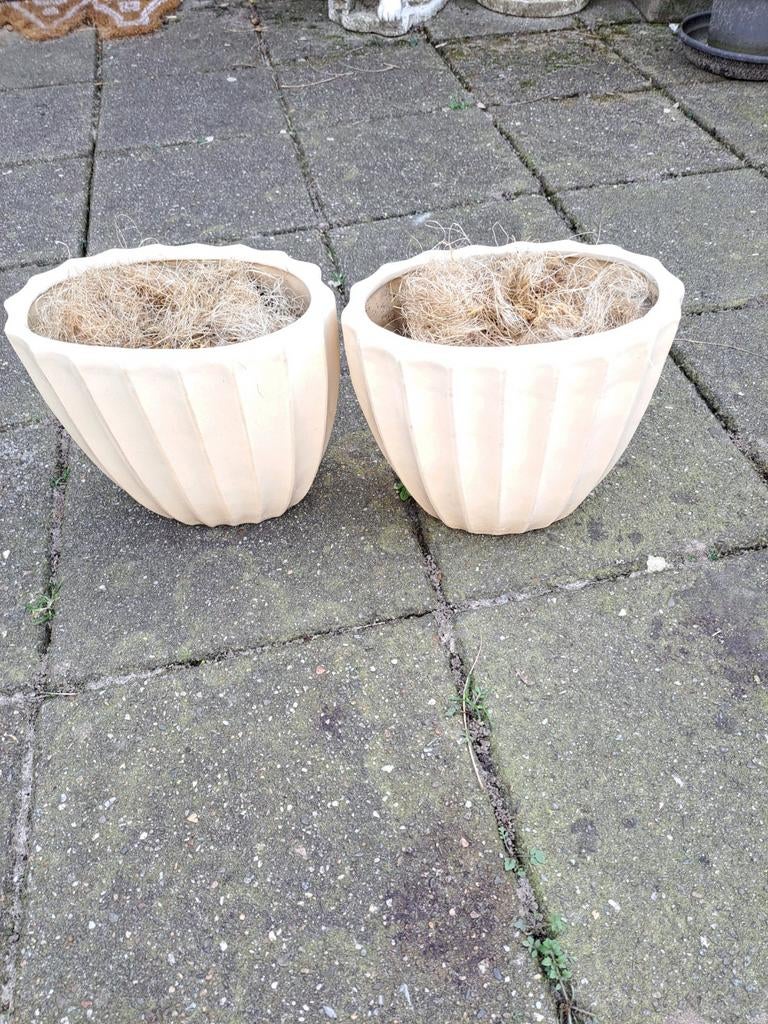 Hele mooie grote bloempotten zgan, Tuin en Terras, Bloempotten, Ophalen, Zo goed als nieuw