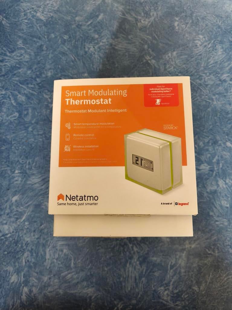 Netatmo Slimme Modulerende Thermostaat, Ophalen of Verzenden, Slimme thermostaat, Nieuw