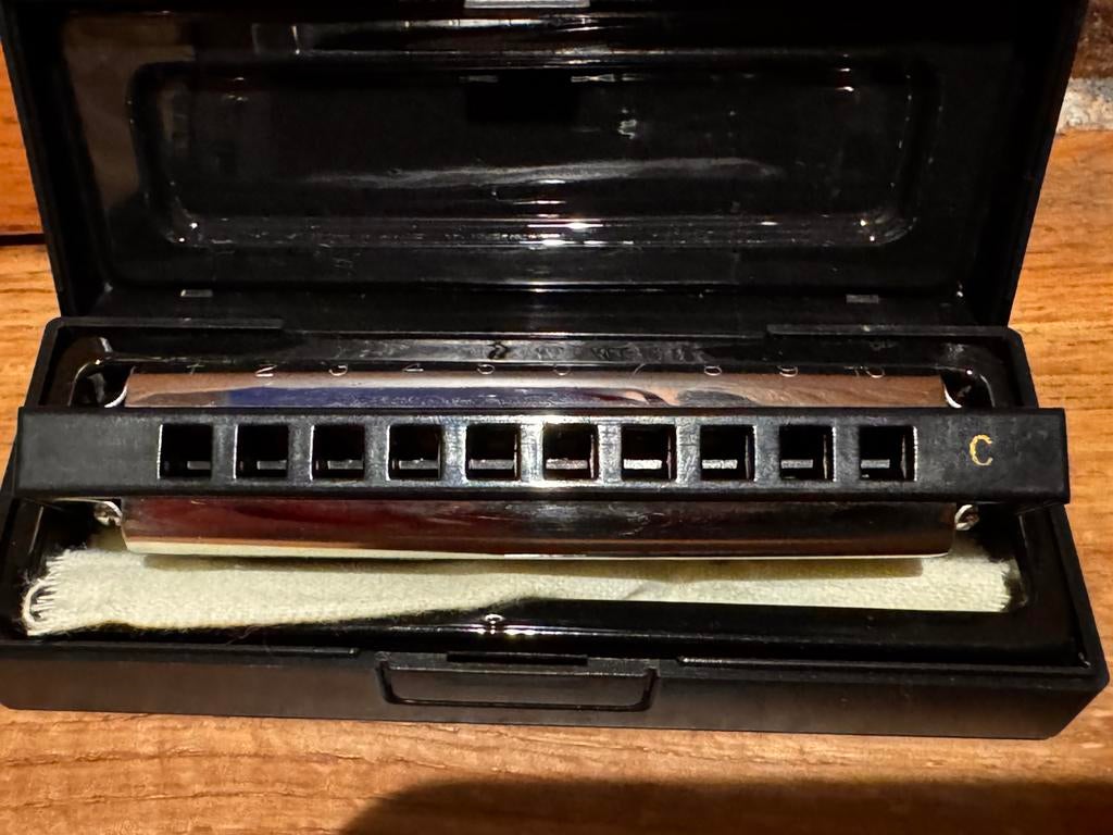 Metalen mondharmonica, Ophalen of Verzenden, Zo goed als nieuw