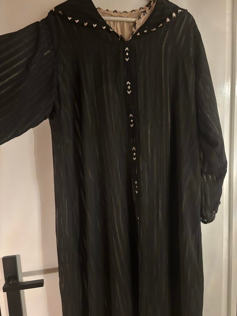 Elegante 2-delige randa Jelaba, Maat 38/40 (M), Zwart, Ophalen of Verzenden, Zo goed als nieuw