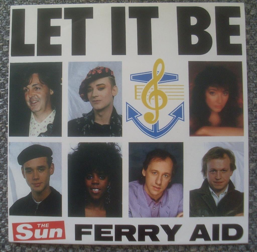 Ferry Aid - Let It Be (7") Paul McCartney Kate Bush Knopfler, Cd's en Dvd's, Vinyl Singles, Gebruikt, 7 inch, Single, Ophalen of Verzenden