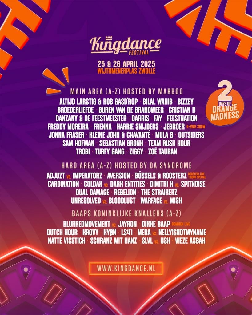 3 x kaartjes Kingdance Zwolle zondag 26 april, Tickets en Kaartjes, Evenementen en Festivals, Twee personen