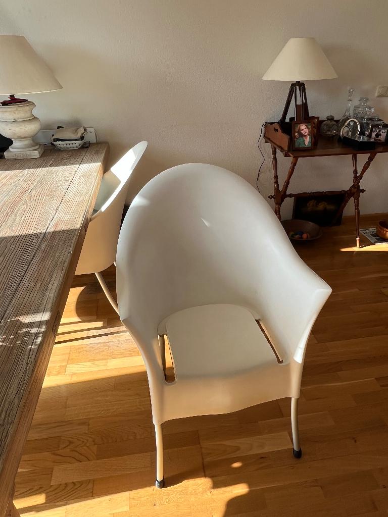 Lord yo Philippe Starck stoelen, 5, Huis en Inrichting, Ophalen, Kunststof, Gebruikt, Wit