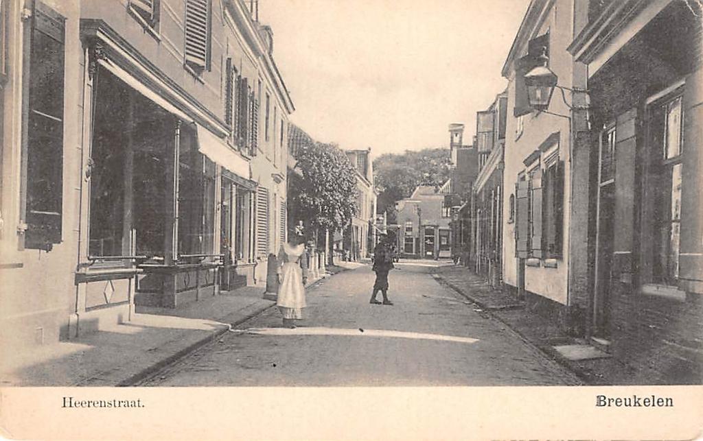 Breukelen Heerenstraat,, Verzamelen, Ansichtkaarten | Nederland, Ophalen of Verzenden, Voor 1920, Ongelopen, Utrecht