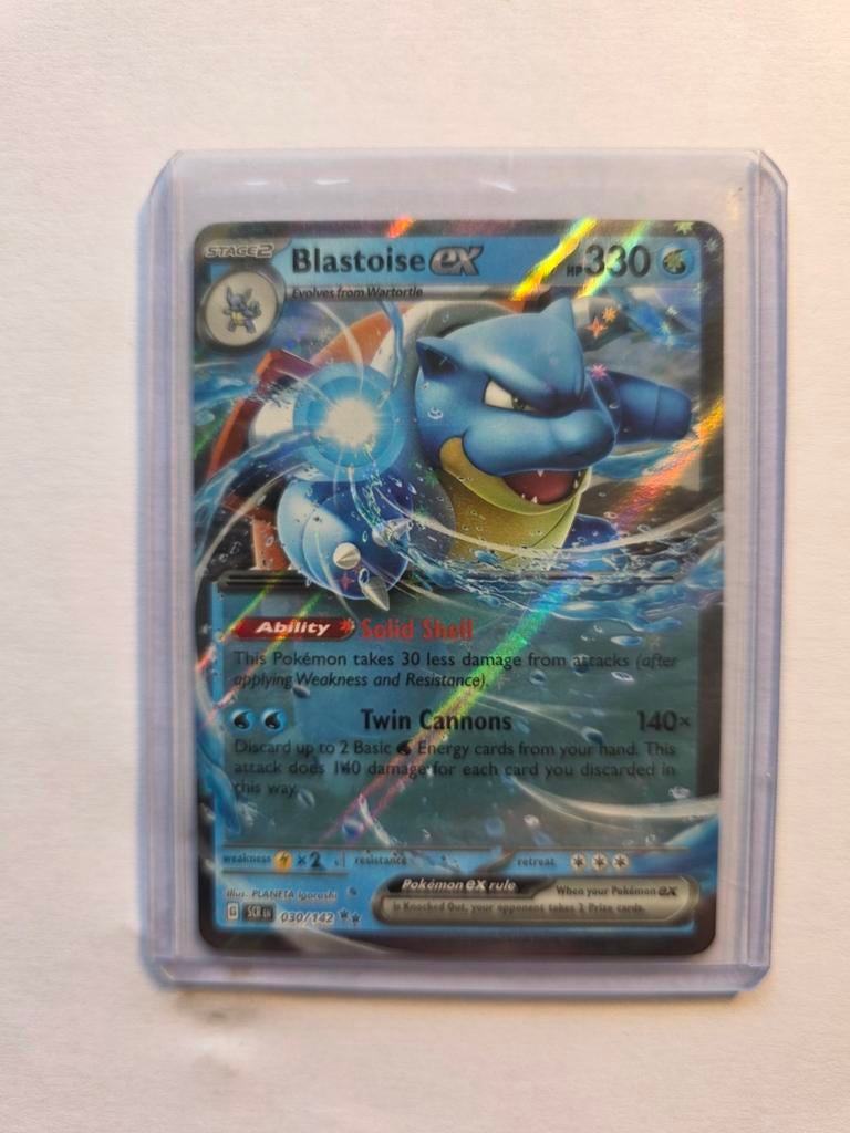 Blastoise EX 030/142 Pokémon Kaart - XY Base Set, Hobby en Vrije tijd, Verzamelkaartspellen | Pokémon, Ophalen of Verzenden, Zo goed als nieuw