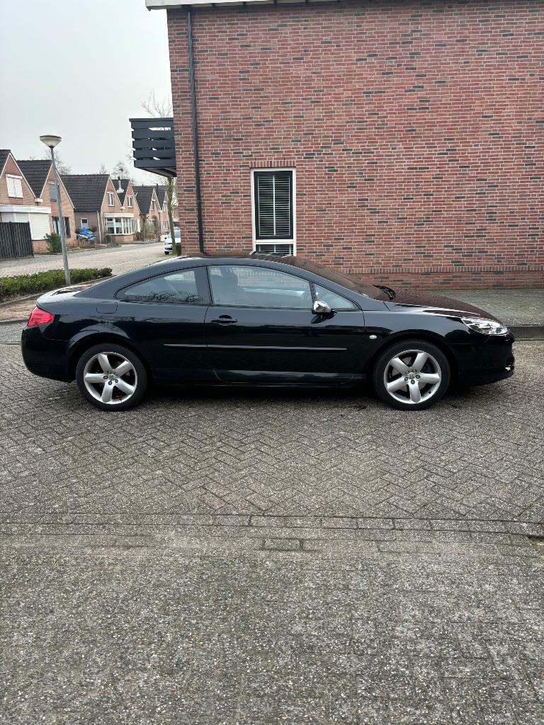Peugeot 407 2.2 16V Coupe 2006 Zwart, Auto's, Voorwielaandrijving, 1390 kg, Stof, 4 cilinders