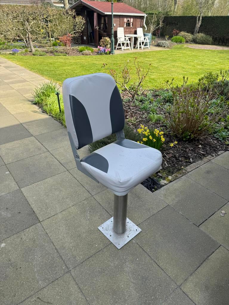 Bootstoel met RVS Poot, Watersport en Boten, Ophalen, Gebruikt, Overige typen, Zeilboot of Motorboot