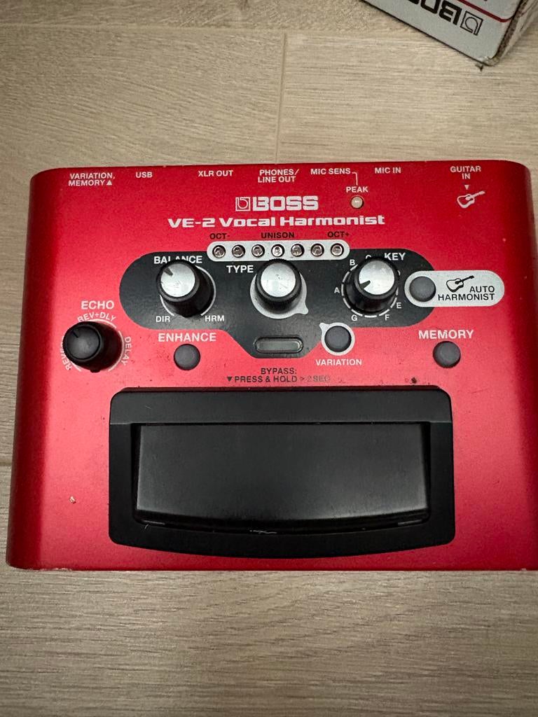 BOSS VE-2 Vocal Harmonist - Vocale Effectprocessor, Muziek en Instrumenten, Effecten, Gebruikt, Delay of Echo, Ophalen of Verzenden