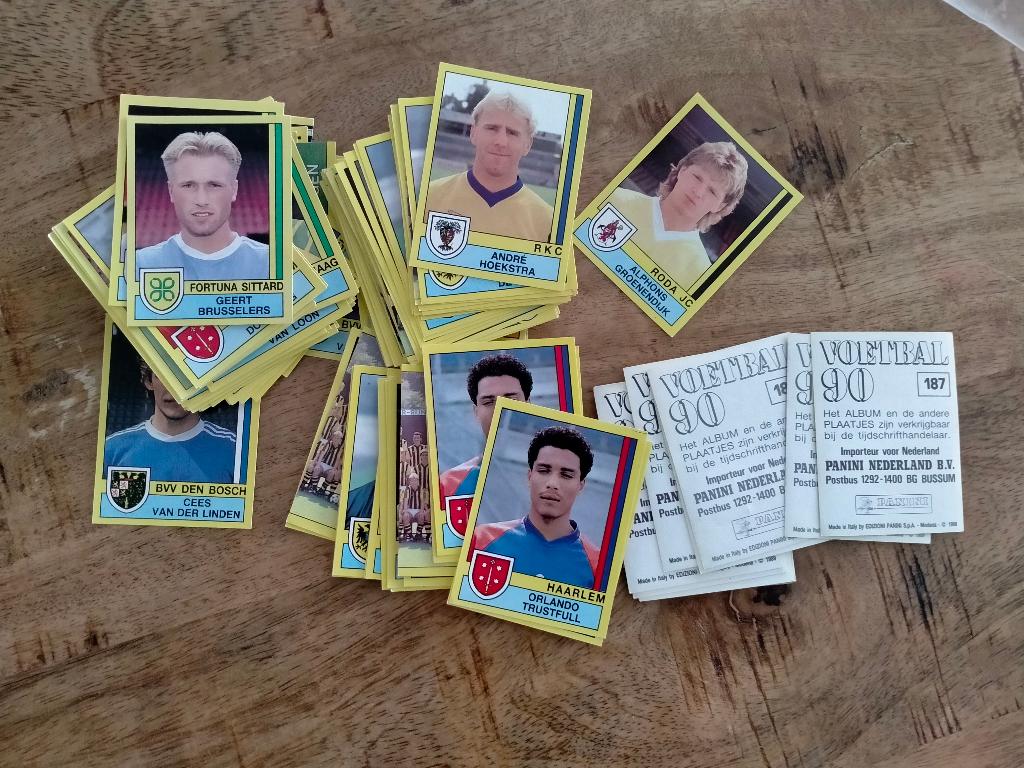 Panini 90 1990 voetbal vintage sport plaatjes kaartjes RARE, Verzamelen, Sportartikelen en Voetbal, Ophalen of Verzenden, Gebruikt