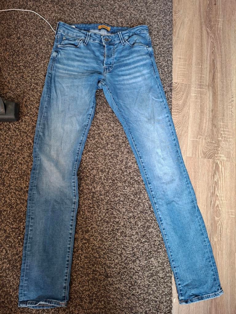 Jack and Jones blauwe spijkerbroek 30/34, Kleding | Heren, Spijkerbroeken en Jeans, Ophalen of Verzenden, Zo goed als nieuw, Blauw