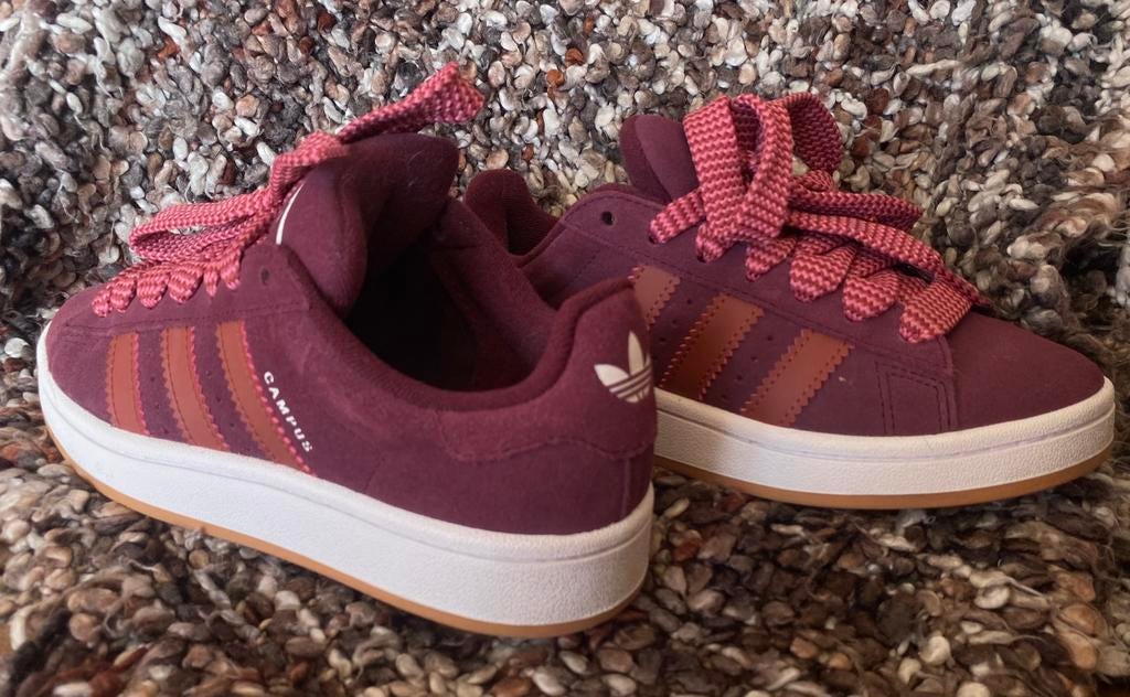 Adidas Campus 00s sneakers - Bordeaux Rood, Kleding | Dames, Schoenen, Verzenden, Rood, Sneakers of Gympen, Zo goed als nieuw