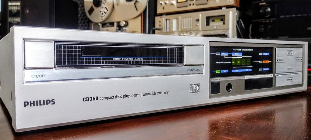 Philips CD 350 / 00 (1985) Loopwerk en Servobord Geserviced, Audio, Tv en Foto, Cd-spelers, Ophalen, Refurbished, Philips