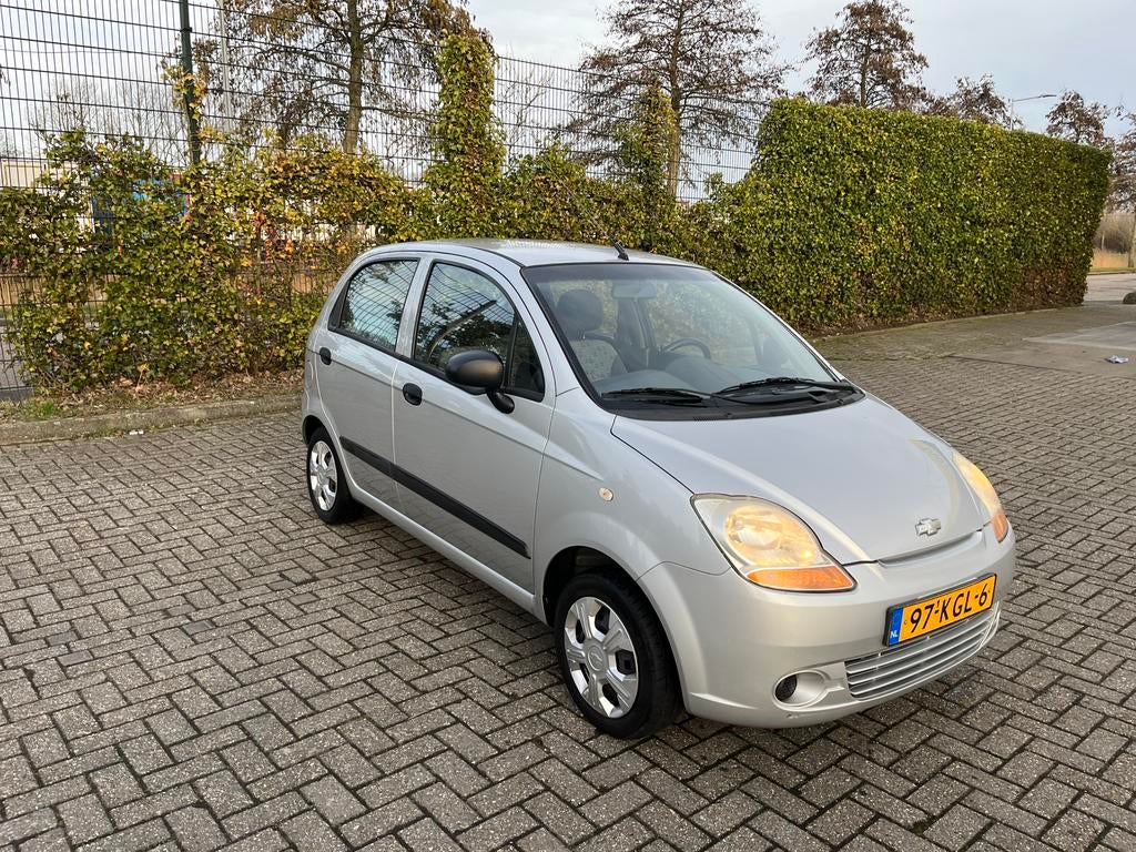Chevrolet Matiz 0.8/Km177.393NAP/BJ:2009/Nieuwe APK/Trekhaak, Auto's, Voorwielaandrijving, Stof, Origineel Nederlands, Grijs