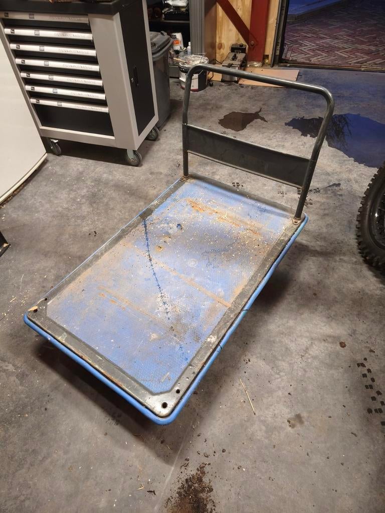 Transportkar platte wagen / steekkar, 100 liter of meer, Ophalen, Gebruikt, Transportkar