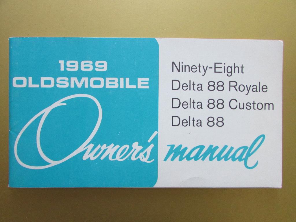 1969 Oldsmobile full-size modellen owner's manual, Engels, Ophalen of Verzenden