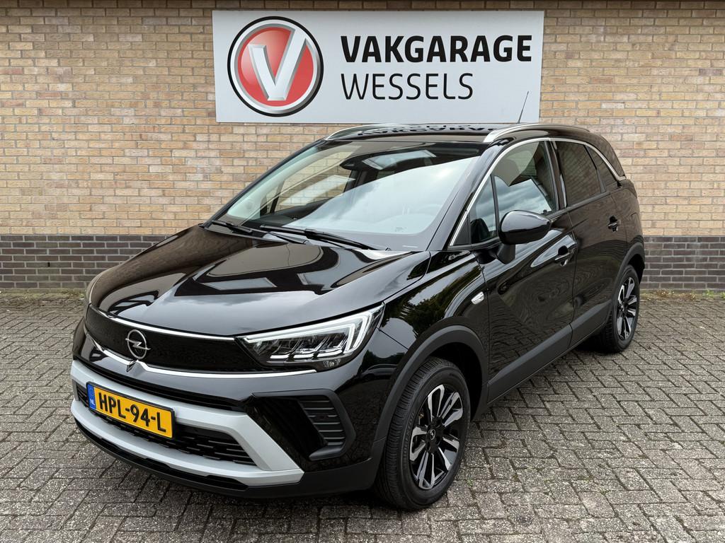 Opel Crossland 1.2 Turbo Elegance | Panoramadak | Dodehoek |, Gebruikt, 1199 cc, Zwart, Bedrijf