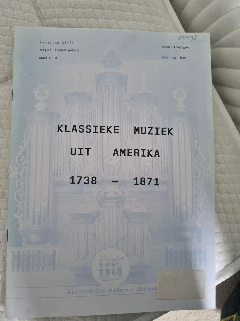 Klavarskribo, klassieke muziek uit de USA, Ophalen of Verzenden, Nieuw