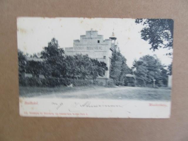 Oude Ansichtkaart Badhotel Muiderberg, Ophalen of Verzenden, Voor 1920, Gelopen, Noord-Holland