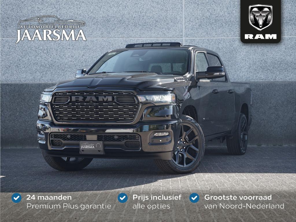 Dodge Ram 1500 Sport Night Edition 3.0 STT 420pk CrewCab |Pa, Auto's, Automaat, Zwart, 24 maanden, Zwart