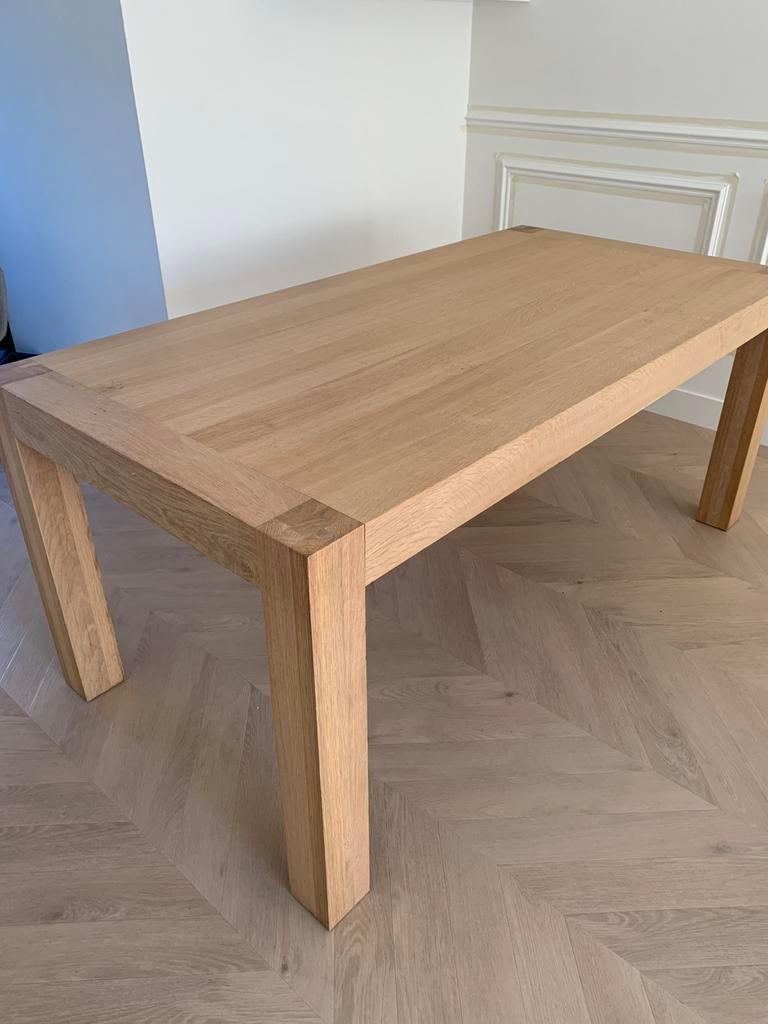 Eikenhouten eettafel, 180x90x77 cm, Huis en Inrichting, Tafels | Eettafels, Ophalen, Eikenhout, 200 cm of meer, 50 tot 100 cm