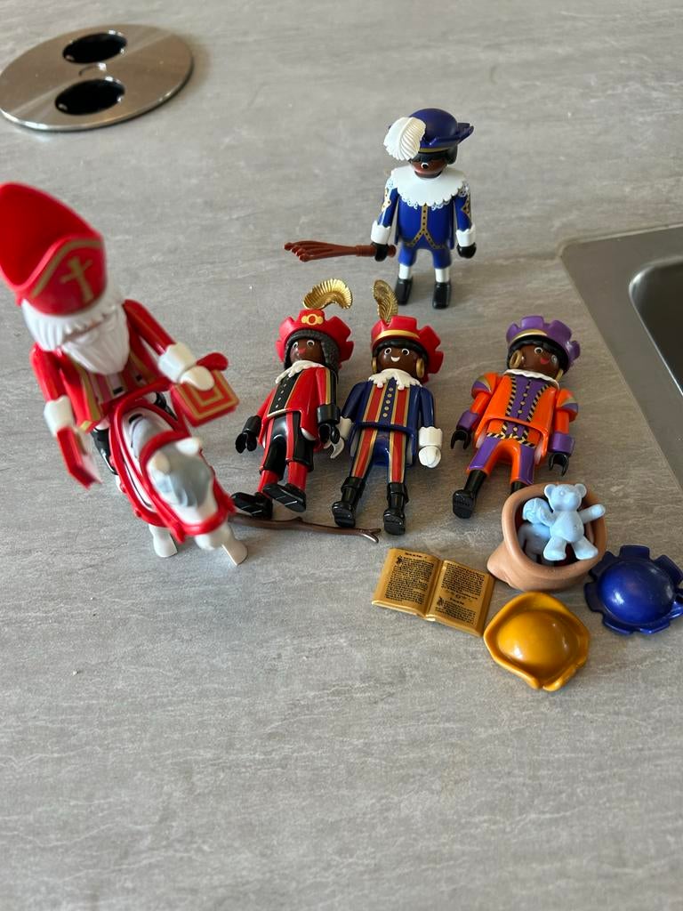 Playmobil Sinterklaas en Pieten, Kinderen en Baby's, Speelgoed | Playmobil, Ophalen, Zo goed als nieuw, Complete set