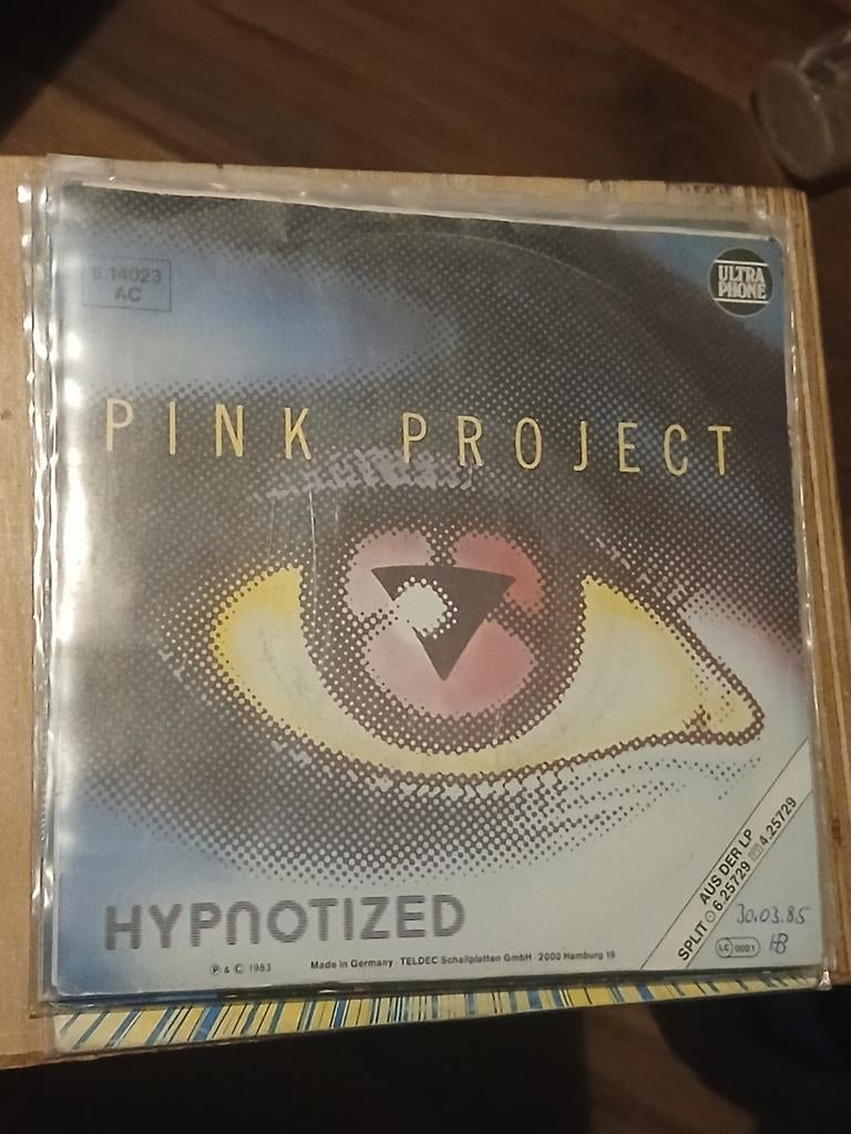 PINK PROJECT hypnotized ITALO DISCO 1983 DUITSLAND RARE, Cd's en Dvd's, Ophalen of Verzenden, Zo goed als nieuw, Disco