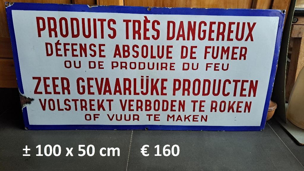 reclame emaille karton blik borden olie blik, Ophalen of Verzenden, Gebruikt, Reclamebord