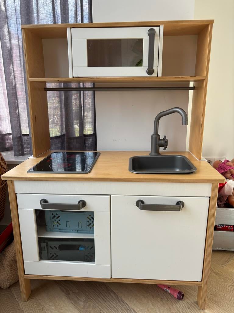 IKEA Duktig Speelkeuken met magnetron en kookplaat, Ophalen, Gebruikt, Hout, Speelkeuken