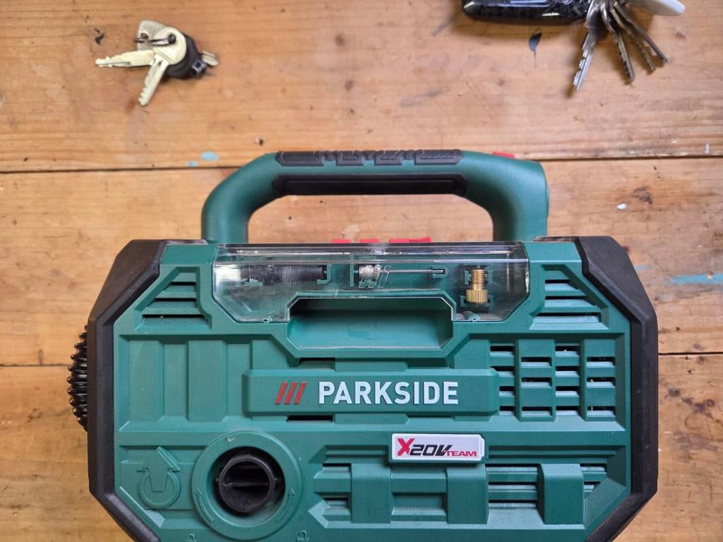 Accu compressor parkside, Doe-het-zelf en Verbouw, Gereedschap | Machine-onderdelen en Toebehoren, Ophalen of Verzenden