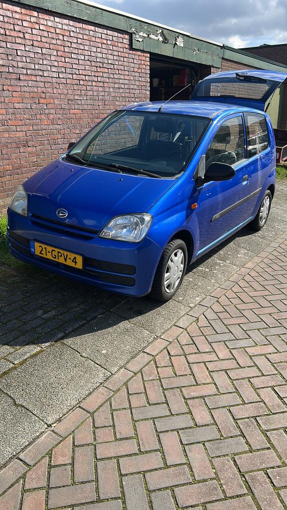 Daihatsu Cuore 1.0 3D 2008 Blauw, Auto's, Daihatsu, Stof, 600 kg, Zwart, 18 €/maand