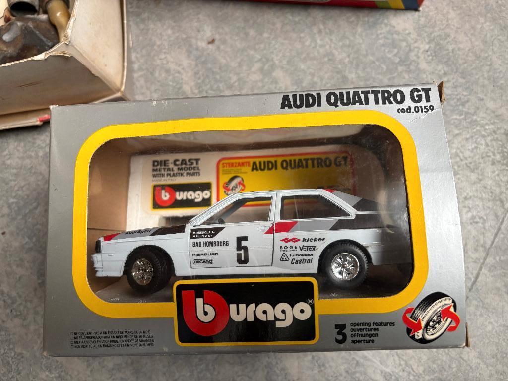 BBurago audi quattro gt 1/25, Ophalen of Verzenden, Zo goed als nieuw, Bburago