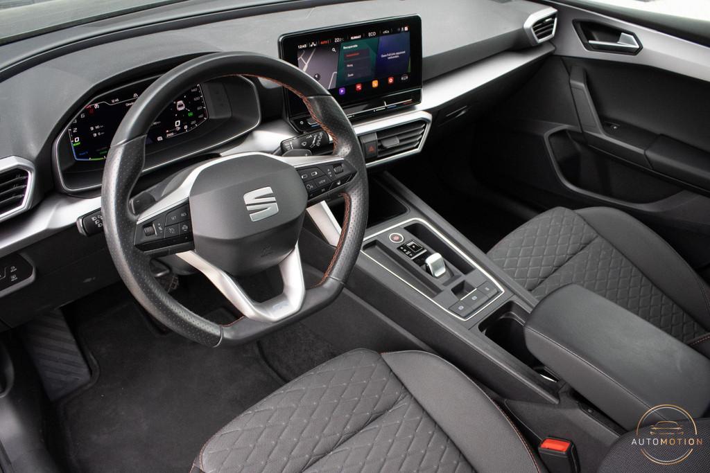 SEAT Leon 1.4 TSI eHybrid PHEV FR PANO STOELVERWARMING SFEER, Stof, Gebruikt, Euro 6, 4 cilinders