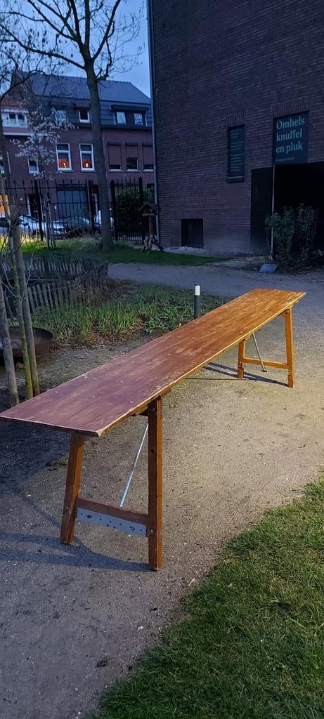 Biertafels / Picknicktafels, Ophalen, Rechthoekig, Hout