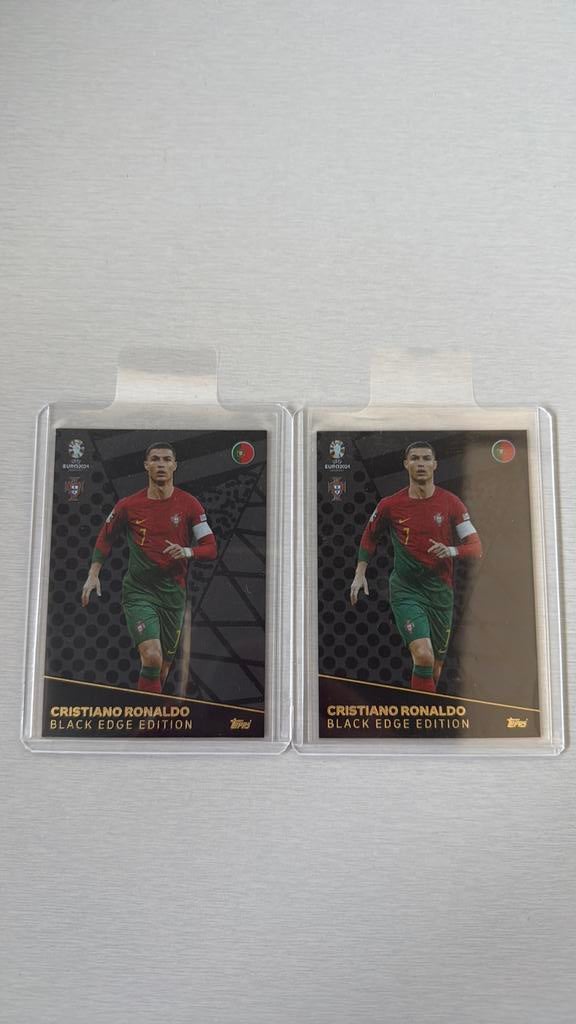Cristiano Ronaldo Topps Euro 2024 Black Edge, Hobby en Vrije tijd, Stickers en Plaatjes, Ophalen of Verzenden, Nieuw, Plaatje