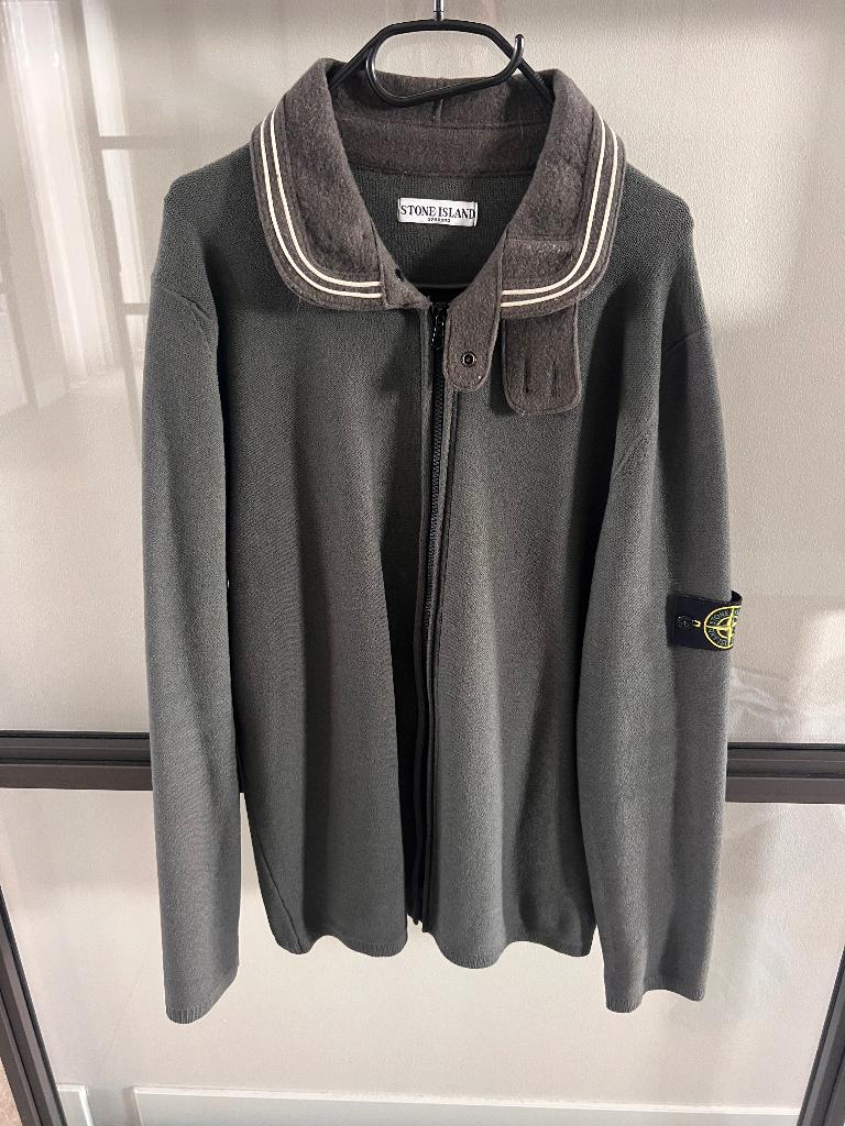 Stone island wollen vest mt XXL taupe zgan, Ophalen of Verzenden, Zo goed als nieuw, Overige maten