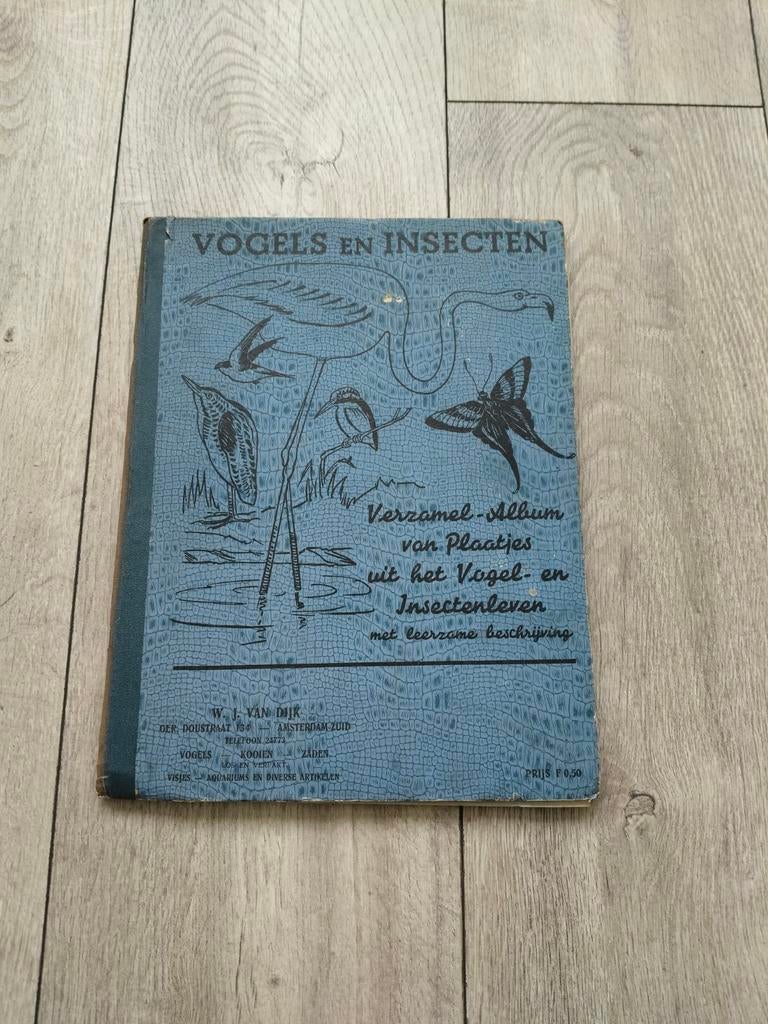 Plaatjes album Vogels en Insecten 1930 (Compleet), Verzenden, Gelezen, Plaatjesalbum