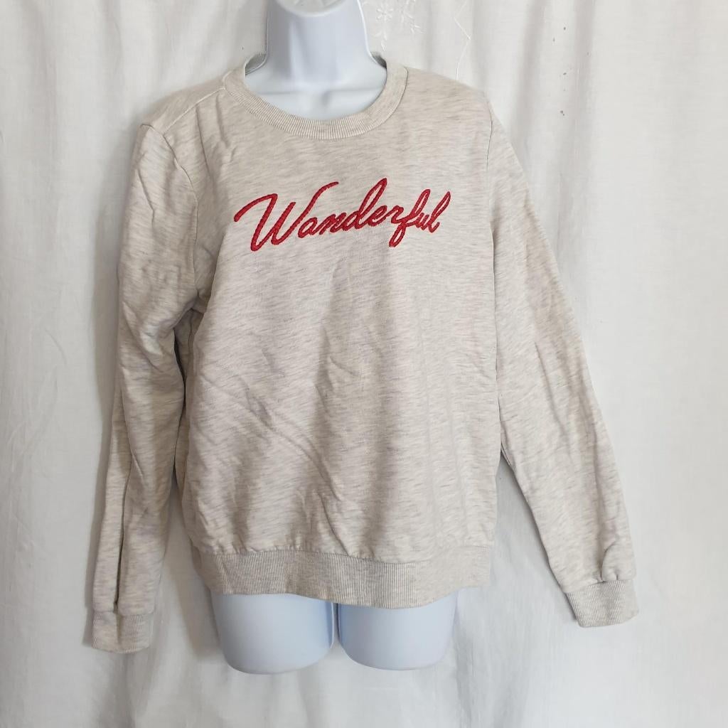 Leuke grijze dames trui. Mt L. Merk WE, ., Maat 42/44 (L), Ophalen of Verzenden, Zo goed als nieuw