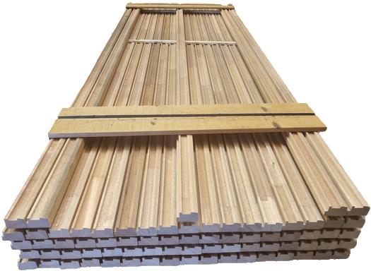 211 meter Meranti profielen - nr: HB408, Ophalen, 250 cm of meer, Balken, Hardhout