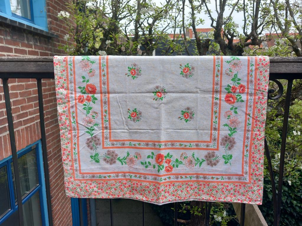 vintage kussensloop, brocante sloop, uit Frankrijk, vierkant, Ophalen of Verzenden